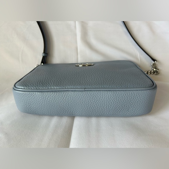 Michael Kors Crossbody Leather Purse Light Blue - Picture 8 of 11